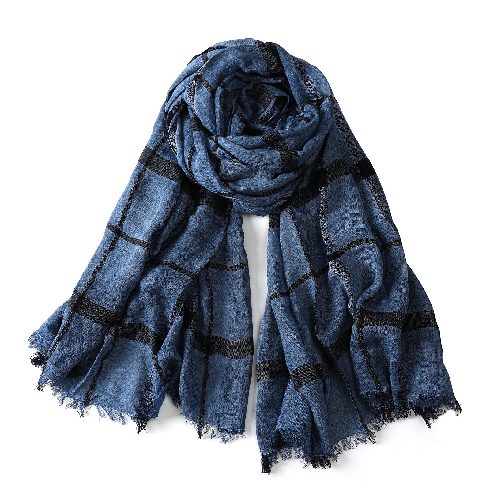 Fashion Plaid Cotton Linen Men Scarves Autumn Winter Warm Mens Scarf Short Tassel Bufanda Male Accessories Pashmina Shawl 251016