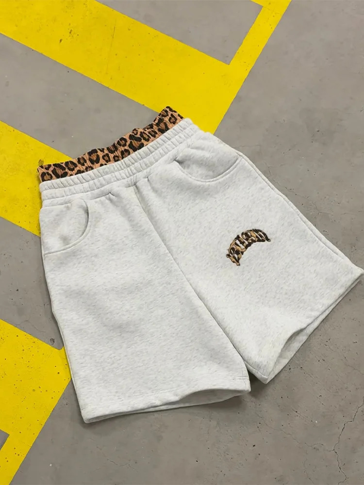 2025 Y2K trendy highquality crossborder leopard Embroidered casual sports mens and womens hooded sweatshirt pants 251021