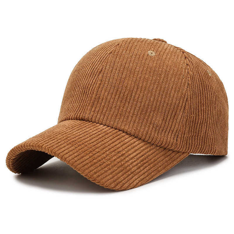 Corduroy Hat New Spring and Autumn Baseball Cap Versatile Striped Corduroy and Casual Hat Celebrity Sun Hat H251020