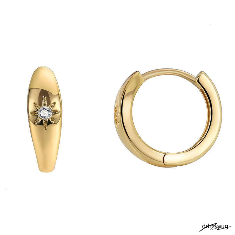 Minimalist Cubic Zirconia Earrings For Women - Fashionable Copper Sier Square Studs Ddmyaug