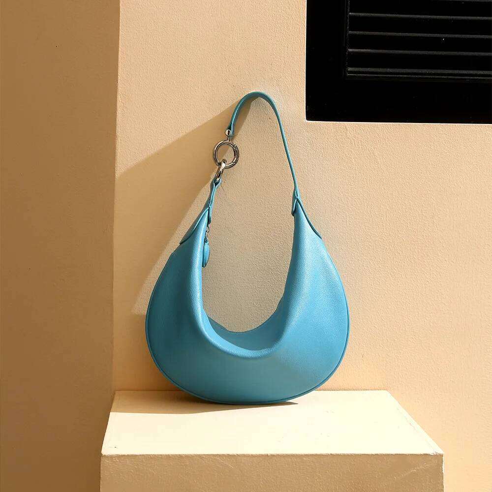 Genuine Leather Dumpling New Niche Design Soft Top Layer Cowhide Large Capacity Handbag For Women Underarm Shoulder Bag Suotong1021