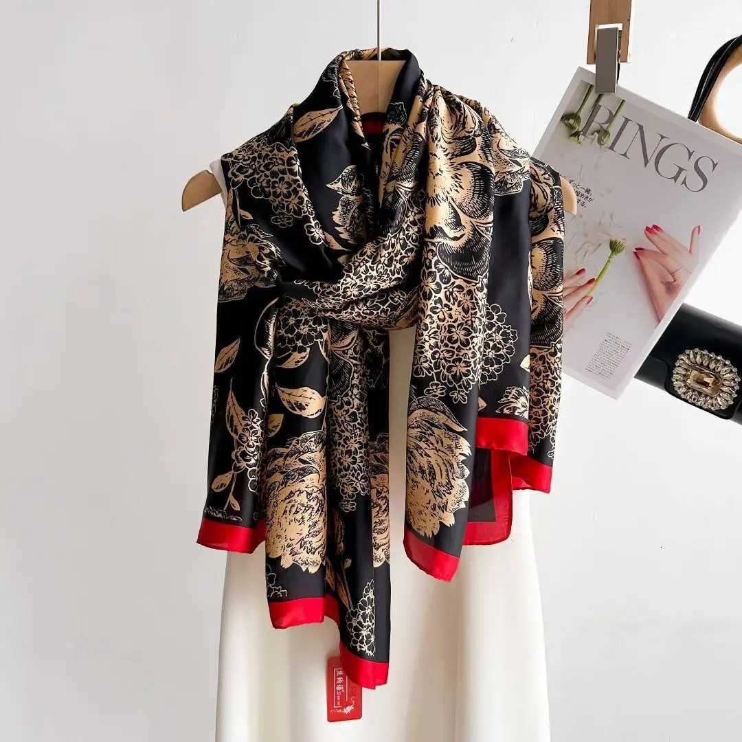 Spring Scarf Wens Luxury Design Scarf Silk Smooth Scarf Soft Muslim band Shawl Beach 85x180cmW251021