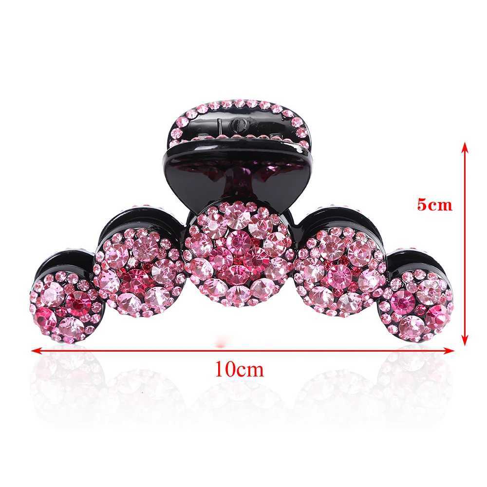 AWAYTR Large Diamond Hair Claws Crab Hairpins Crystal Hair Clips Barrettes Hairgrip Ponytail Women Hair AccessoriesW254021