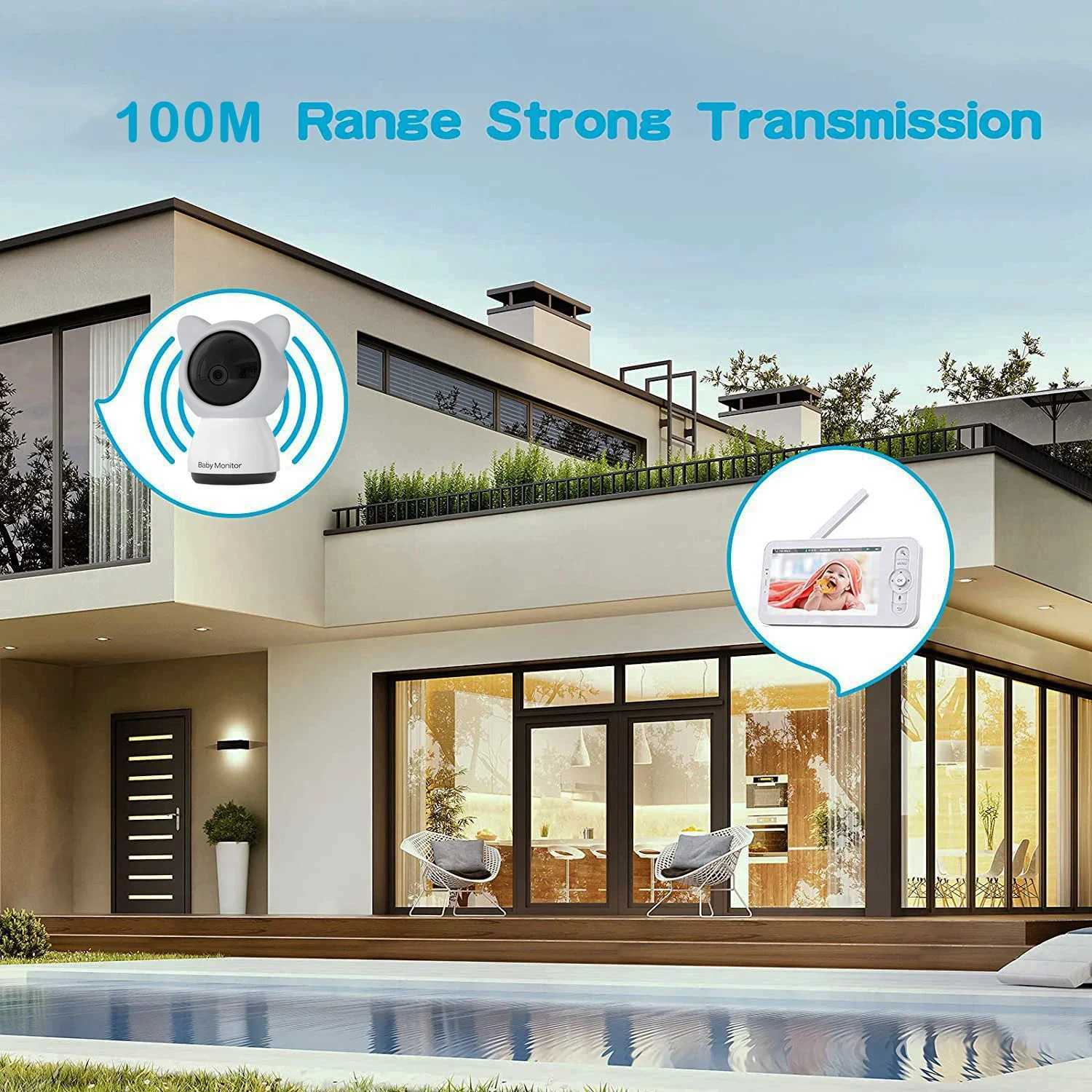 5 3MP Baby Monitor Babyphone Wireles Security PTZ Video Camera HD Night Vision Bebe Nanny VOX Lullabies Temperature Humidity J251121