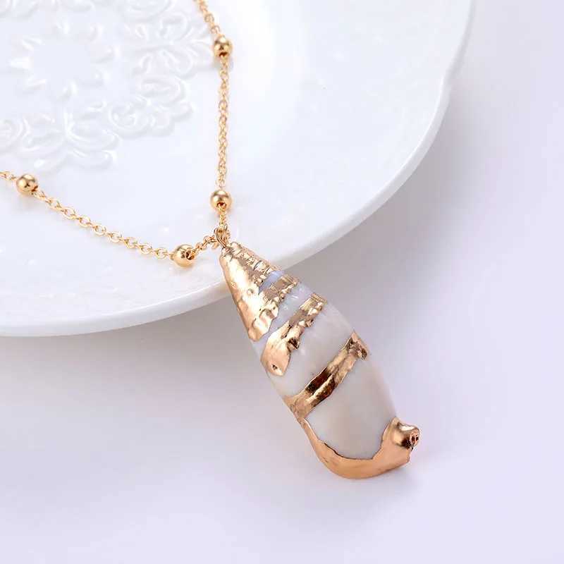 2019 Hot Bohemia Conch Shells Necklace Sea Beach Pendant Necklace For Women Female Cowrie Summer Party Gift Jewelry XJ250717
