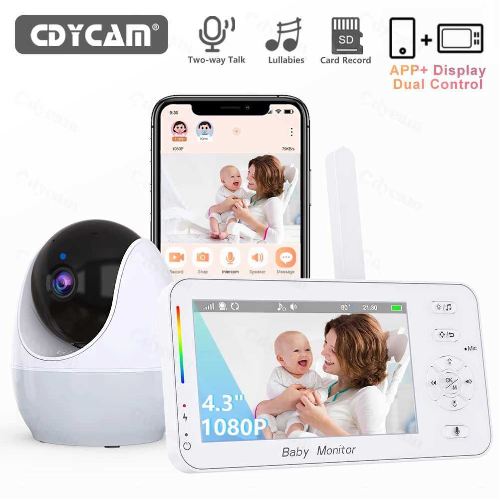 1080P HD WiFi Baby Monitor Phone APP Remote View 43 Nanny Night Light VOX HD Night Vision Lullabies Temperature Monitor Camera J251121
