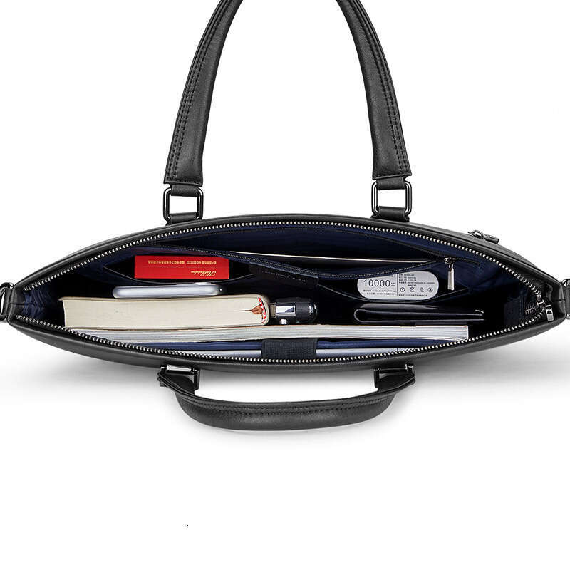 Luxury bag Briefcase Handbag Single Shoulder Business Laptop Simple Casual Men s Bag Office