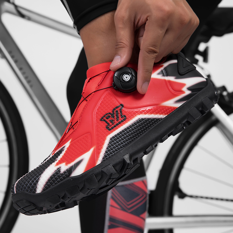 Men's Cycling Shoes Sneakers Trainers - Wear Resistant, Breathable, Non Slip, Ideal for Outdoor Professional Rides