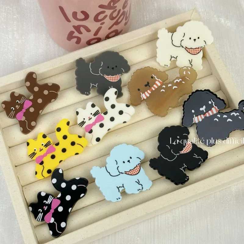 Puppy hair clip 2023 New Kitten Cute Funny hairpin Cartoon Animal Side Broken Hair Duckbilled clip Hair AccessoriesW254021