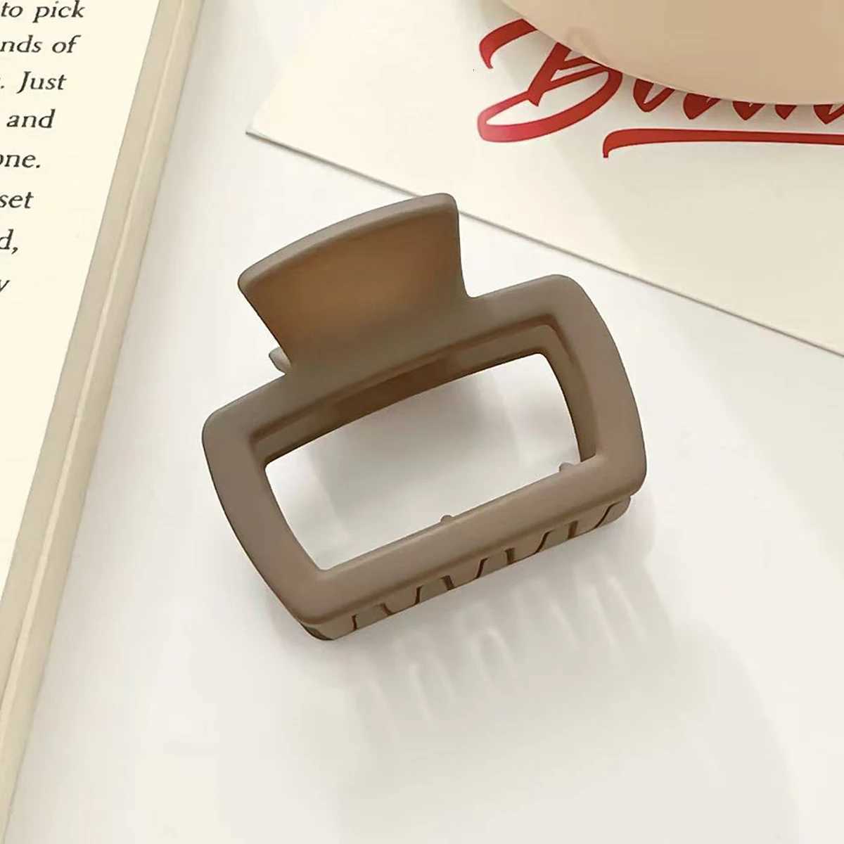 4pcs Womens Square Lightweight Hair Claw Clip Fashionable Elegant Hair Accessory Clip Suitable Hair Styling MakeupW254021