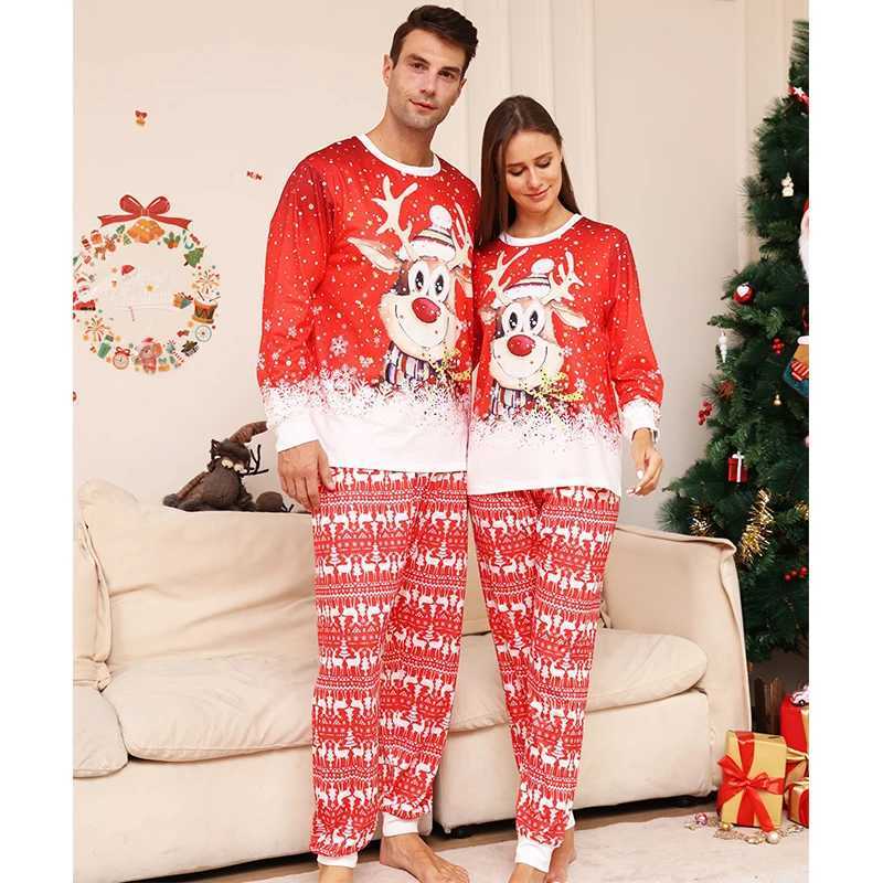Christmas Family Matching Pajamas Clothes Set 2026 New Year Xmas Pyjamas Father Mother Kids Couples Family Look Sleepwear Outfit L251021WQZE
