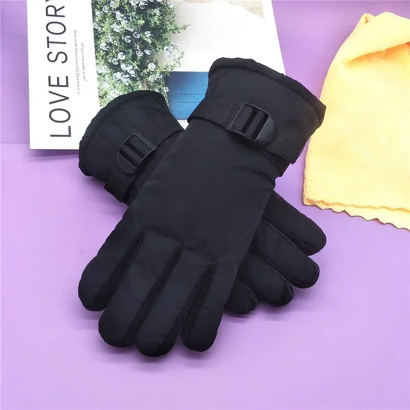 Kids Gloves Waterproof Outdoor Full Finger Thermal Gloves Children Winter Snow Mittens for 313 Years Old Boy Girl 251021