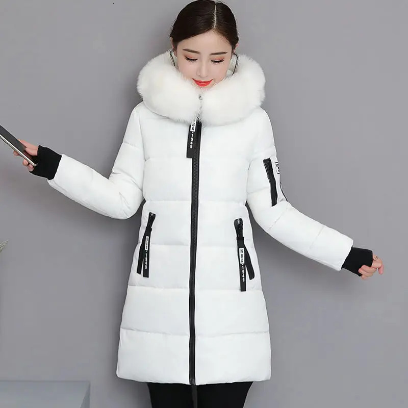 Quilted Parkas Woman Long Padded Jackets Cotton Zipup Hoodie Coats for Women Youthful High Quality Elegant Loose Casual Great 251013
