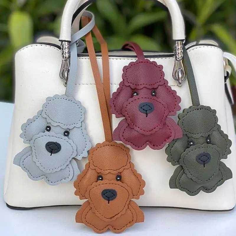 PU Leather Animals Key Ring Classic Cute Puppy Teddy Dog Bag Pendant Key Chain Fashion Handbag Decoration Accessories W251021