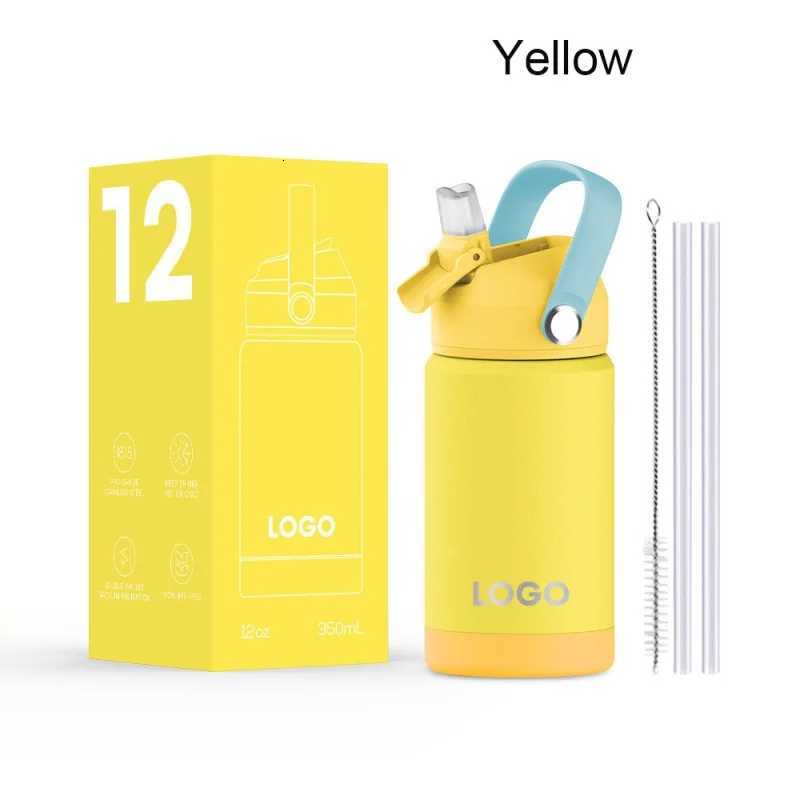 Childrens Fashion aron Water Cup Thermos Cup Cute Childlike Fun with Handle Portable Antidrop Silicone Cover Water Cup Y251021