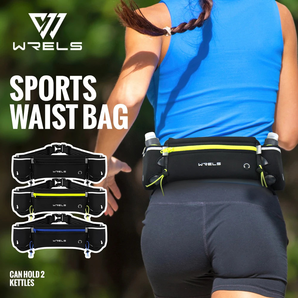 WRELS Marathon Trail Running Waist Pack AntiSlip Pocket Running Hydration Belt Lightweight Reflective Hiking Running Fanny Pack 251021