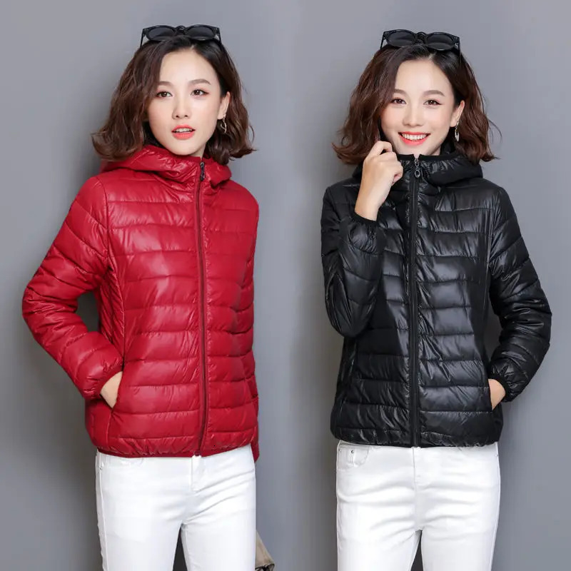 Lightweight Natural Down Jacket for Women Hooded Coat Puffer Jackets Female Winter Trend Korean Style Ultra Light Coats Hit 251017
