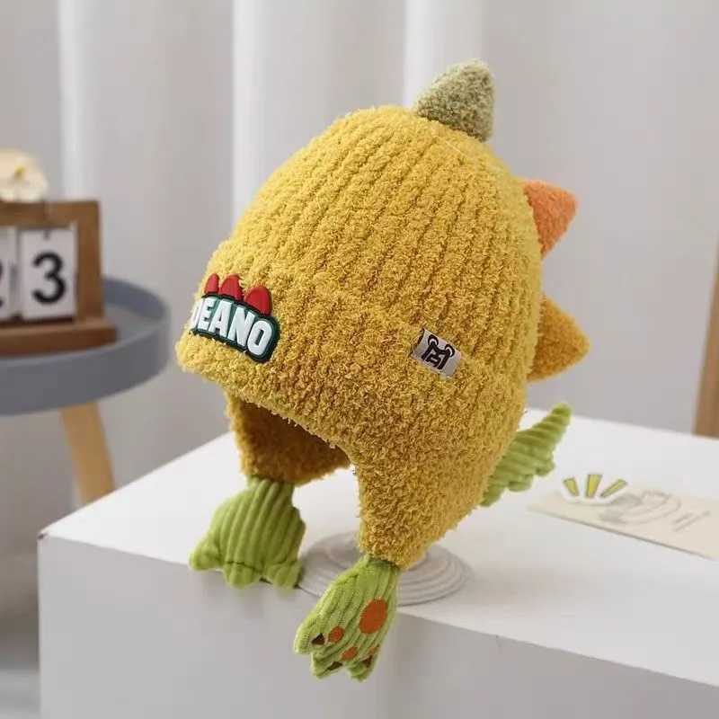 Boys and Girls Dinosaur Hat Cute Cartoon Lightweight Warm Winter Baby Hat for Kids for Autumn and Winter Outdoor Activities J251021