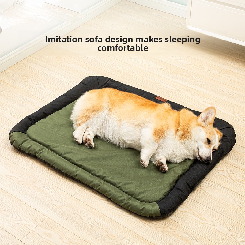 Pet Oxford Cloth Sofa Mat & Dog Bed Summer Cool Feeling Dog Mat, Large-Size Dog Cushion for Small Dogs Comfortable Pet Bed for Indoor Outdoor Use