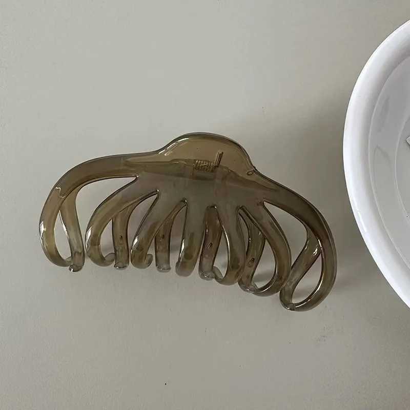 korea large hair claw for women fashion big hair clip girls claw clip for thick hair black hairclip ponytail clip accessoriesW254021