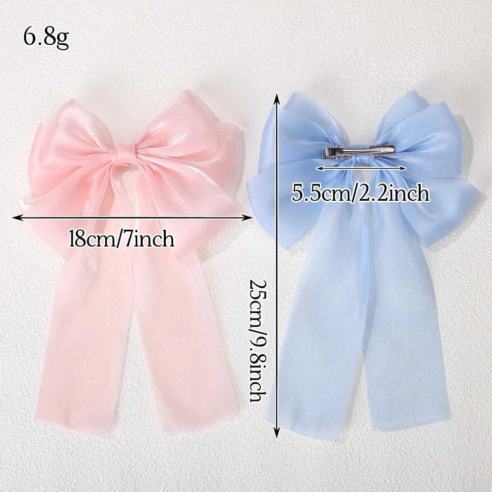 RAINBOW BOWS 1Pcs Cream Colored Bow Hair Clip Super Fairy Back Head Clips Elegant Women Ponytail Fahion Hair AccessoriesW254021