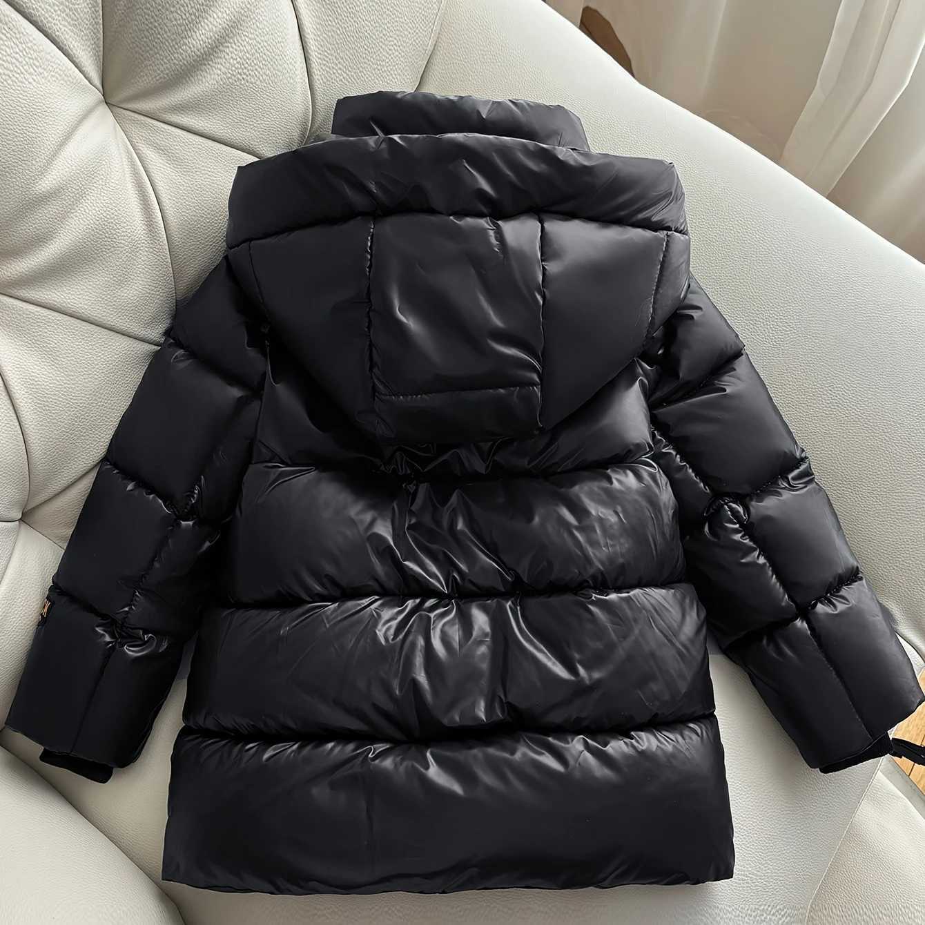 2025 Winter New Children Down Jacket 15 Boys Girls White Duck Down Coat Clothes Waterproof Thicken Black Gold Bread OuterwearT251021