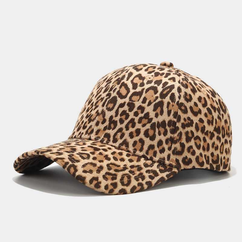 Baseball Cap Womens Casual Versatile Leopard Duck Tongue Cap Summer Outdoor Sun Visor H251020
