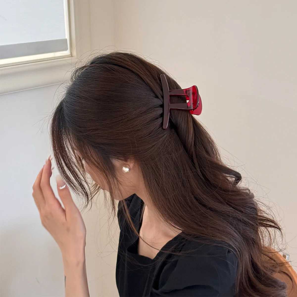 Set hair clips accessories for women girl femme pin large thick fascinators elegant Headdress crab vintage 2025 leading fashionW254021