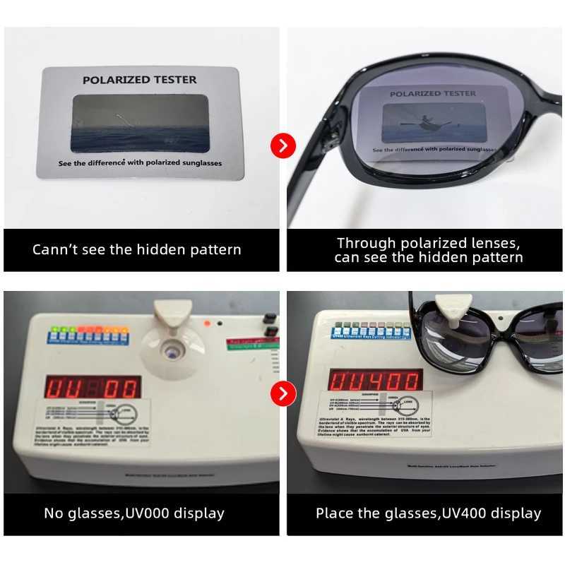 Brand Design Elegant Oversized Polarized Sunglasses Women Fashion Big Round Sun Glasses Ladies Vintage Outdoor Anti Glare Shades J251114