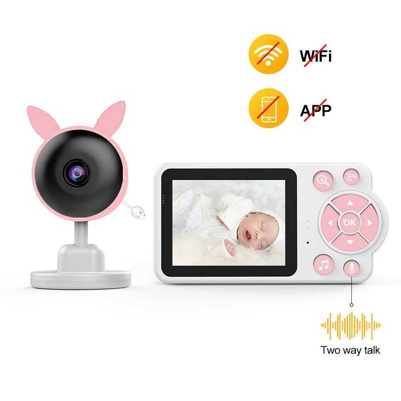 Damini 720p HD baby monitor IR night vision breastfeeding reminder temperature detection lullaby 24G wireless connection J251121