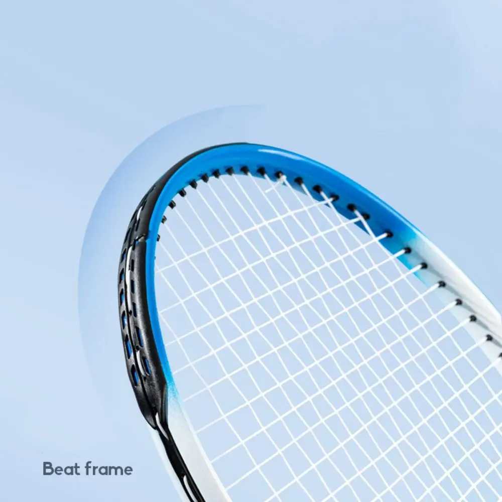 Single Tennis Racket Set for Kids Shock Absorbing Portable Tennis Trainer Rebound with Carry Bag 23inch Sports Game Toys W251021