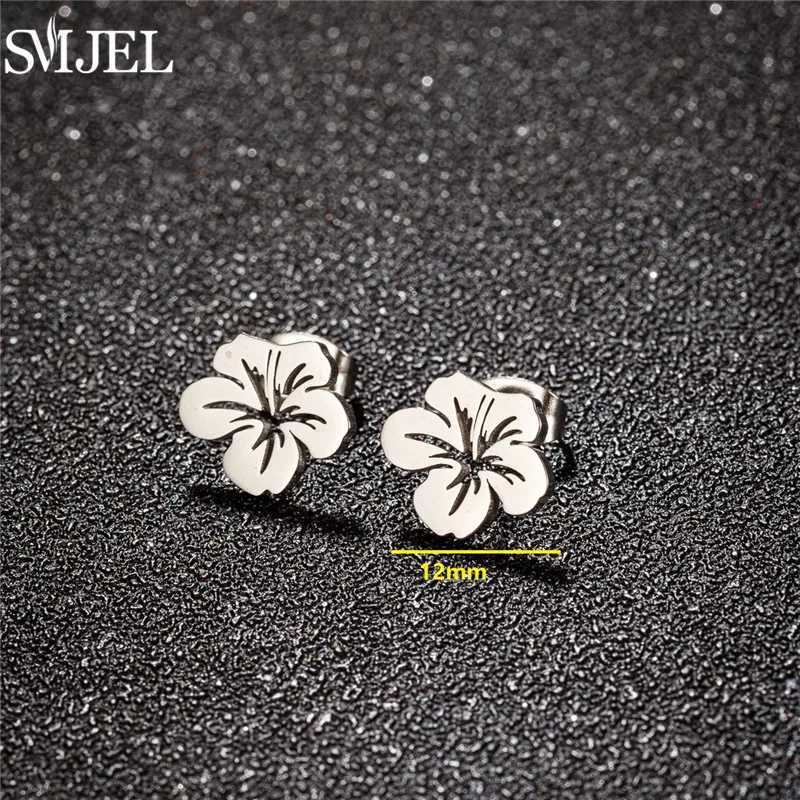Korean Style Stainless Steel Lily Earrings for Women Small Daisy Rose Flower Stud Earring Sweet Wedding Jewelry Girls Pendientes J251021