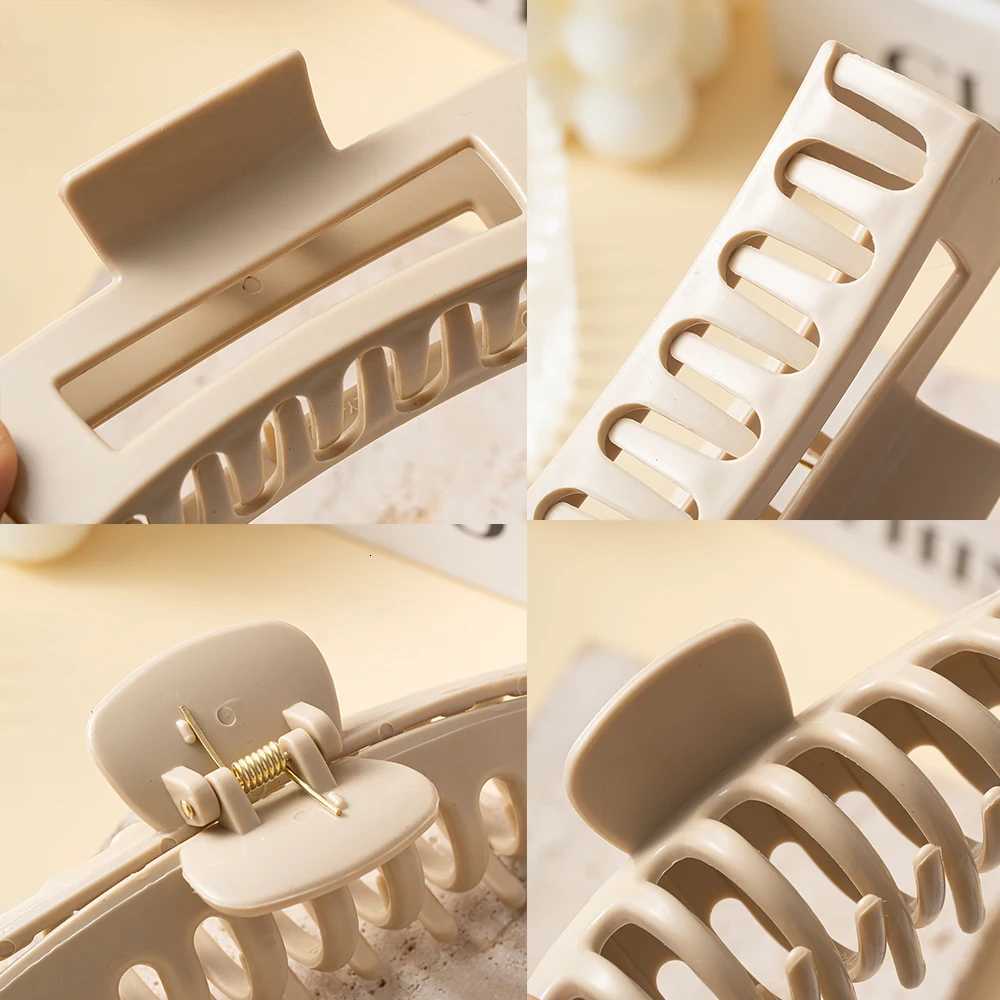 Ponytail Large Silicone Hair Claw Crab Hair Accessories for Women Solid Bowknot Hair Clips Hairpins Girls Barrettes HeadbandsW254021