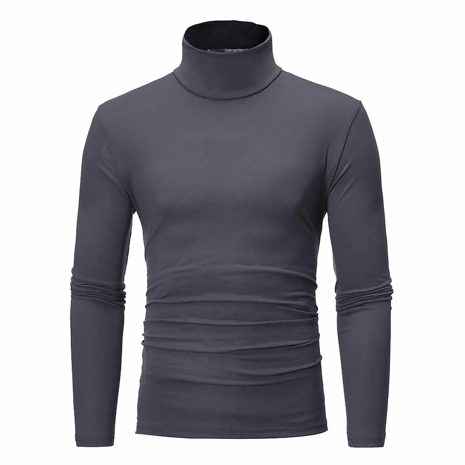 Mens handsome half turtleneck bottom shirt gentle and comfortable suitable for autumn winter senior undershirt 251021