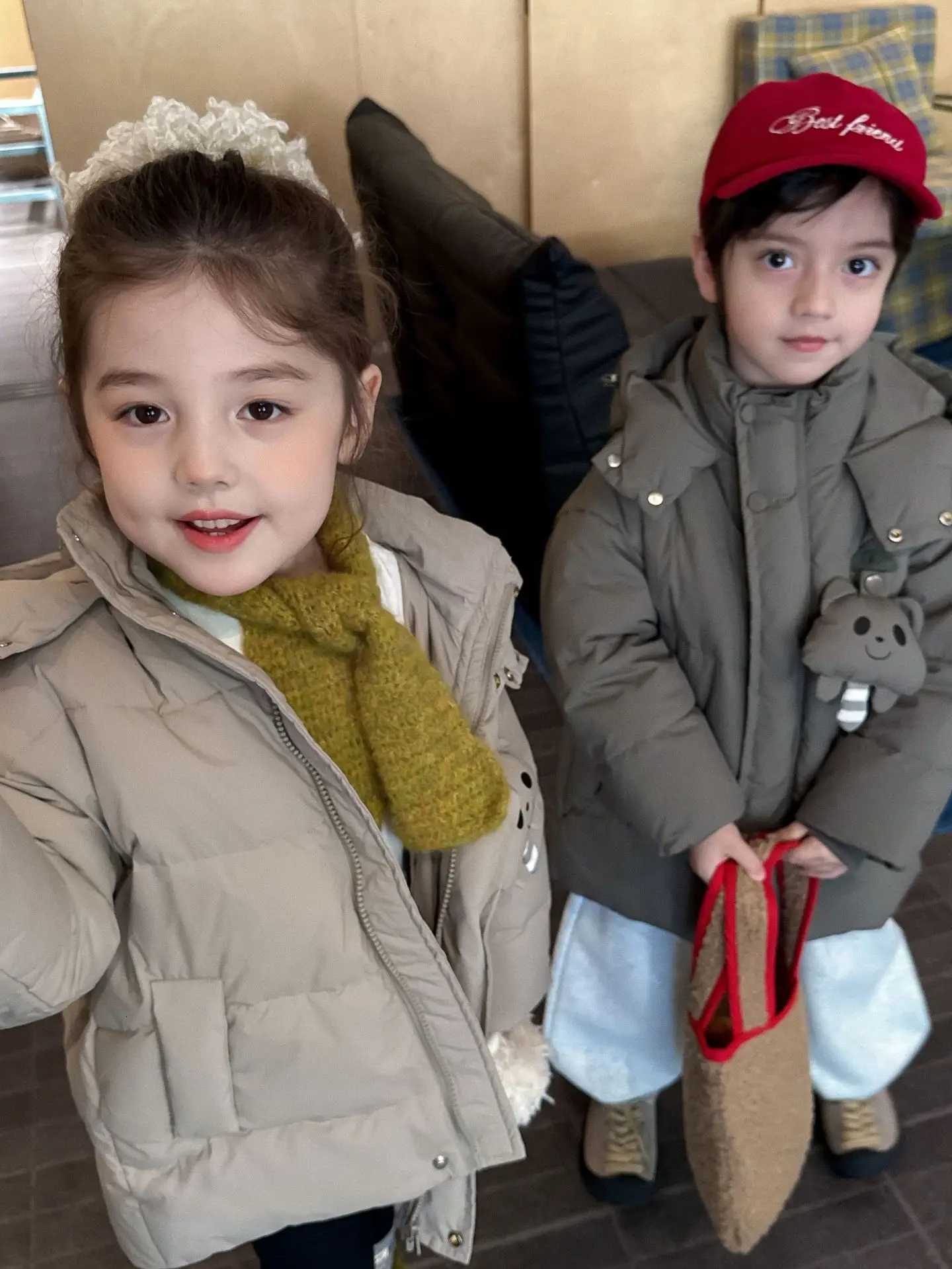 Winter 2025 38Y Children Boys Down Jacket Windproof Russia Kids Baby Girls Down Coat 90 White Duck Toddler Boys Outerwear CoatT251021