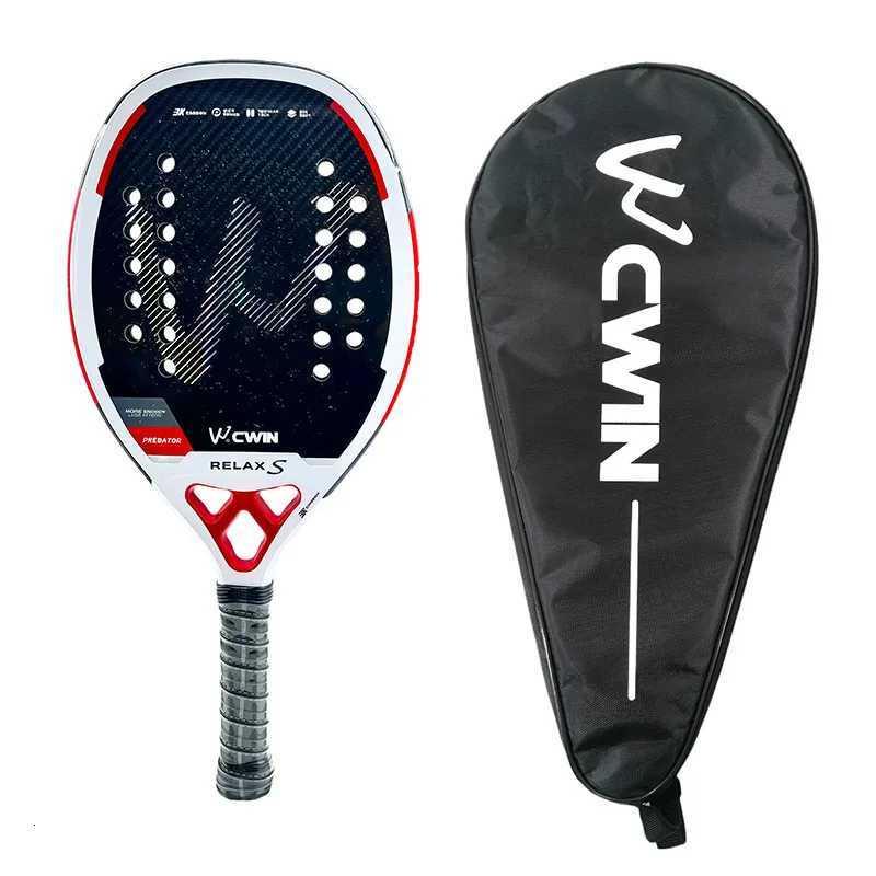 Cwin 2025 Beach Tennis 3K Full Carbon Fiber Rude Face Feminino Raquete Beach Tennis Carbon Frame Professional Masculina W251021