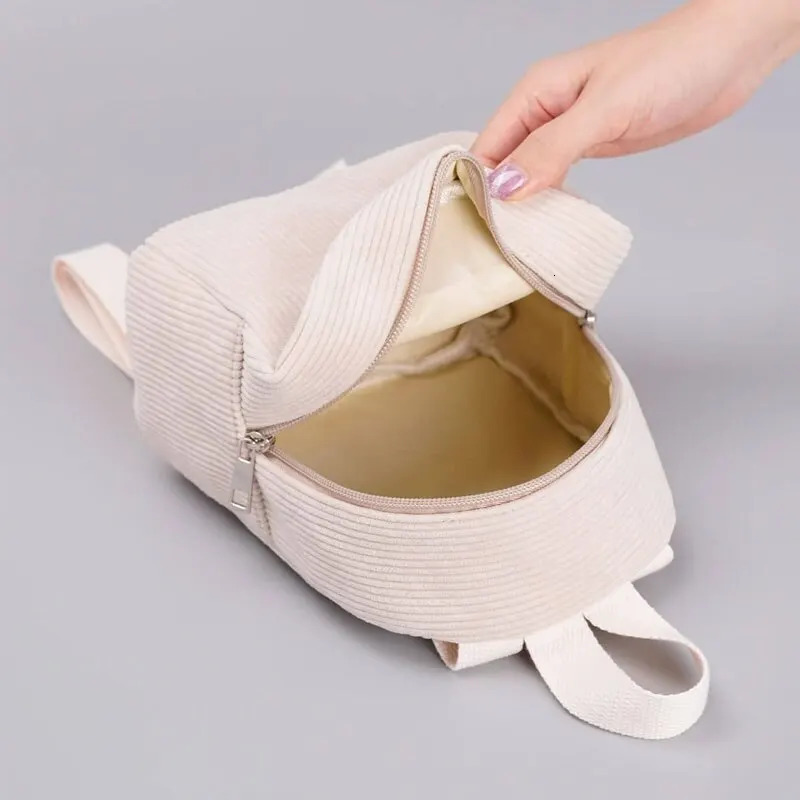 Kids Minimalist Corduroy Classic Backpack 251021