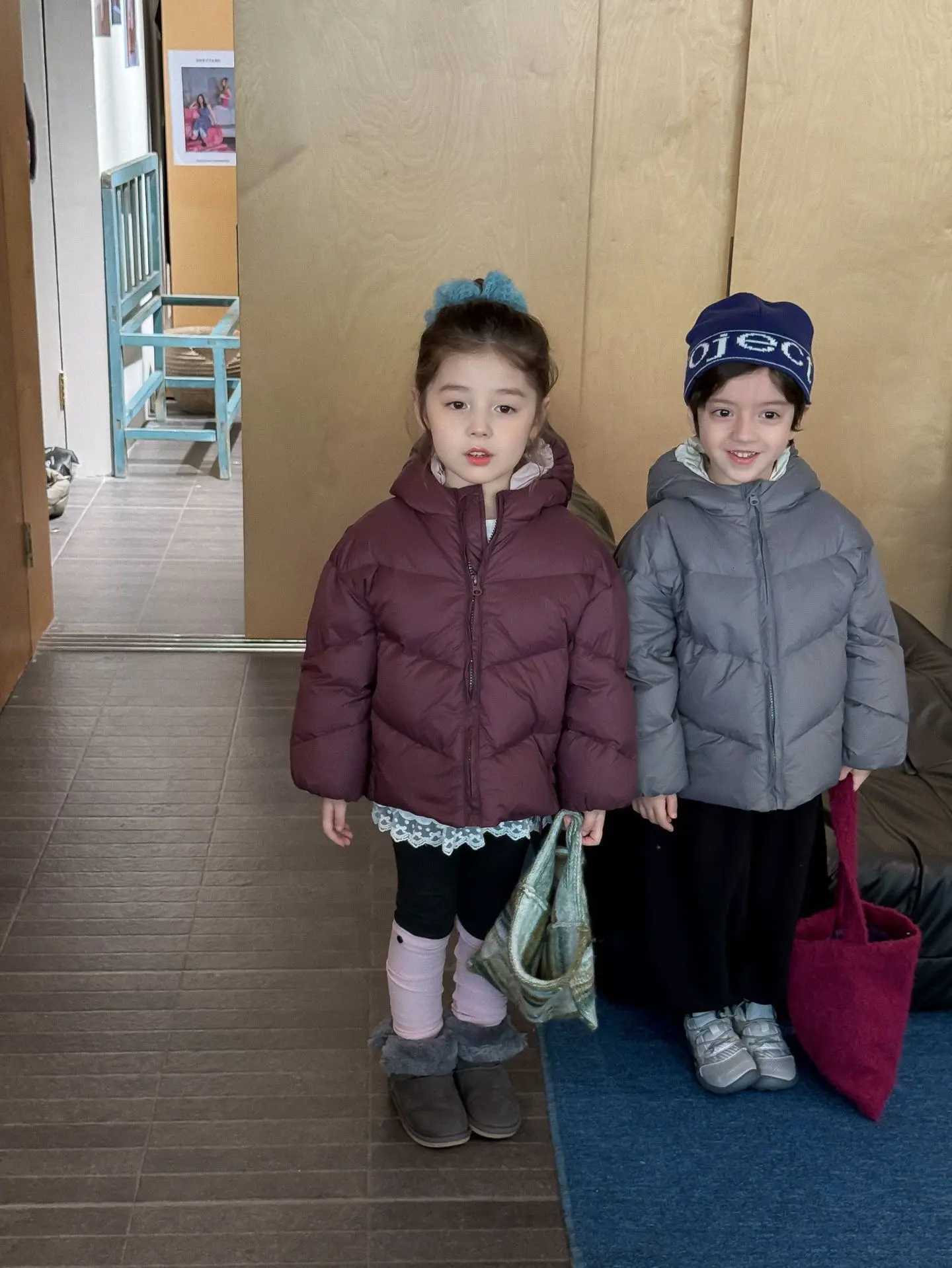 2025 Winter Children 38Y Girls Down Coat Korean Hooded Windproof Toddler Kids Boys Down Jacket Thick Warm Little Girl OuterwearT251021