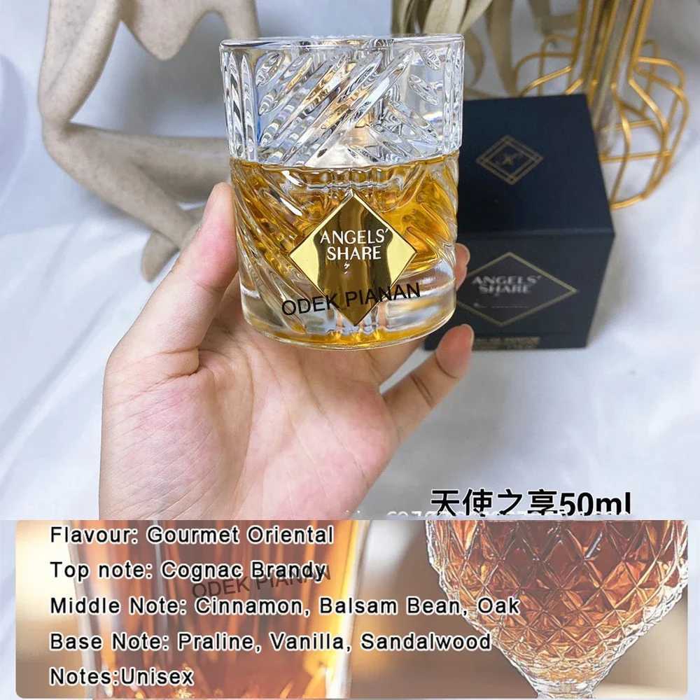 50ml Brand Angels Share Lasting Perfume Natural Floral Fruity Ice Rose Flame Wormwood Brandy EDT for Mens Women L251021