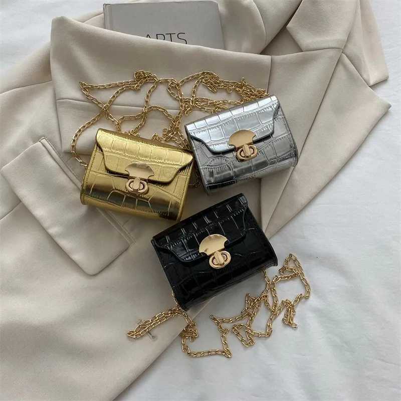 Fashion Travel Purse Mini Wallet Small Square Bag Girls Wallet Crossbody Bag Shoulder Bag for Women Black Gold SilverXJ251021