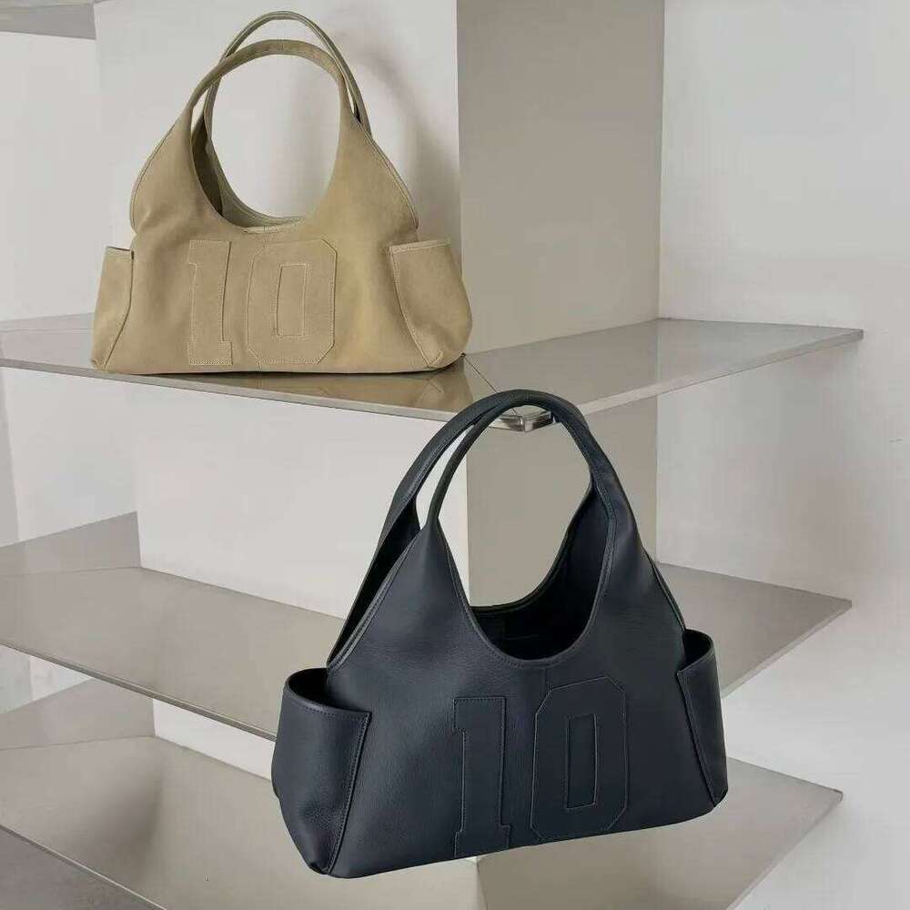 Top Cowhide Women's Handbag New Niche Design 10 Suede Large Capacity Vintage Fashionable One-Shoulder Tote Bag Suotong1021