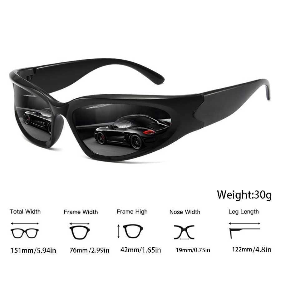 3 PCS Y2k Classic Punk Around Vintage Sunglasses Women Men Luxury Brand Designer Sun Glasses Fashion Sport Eyewear UV400 Eyewear J251114