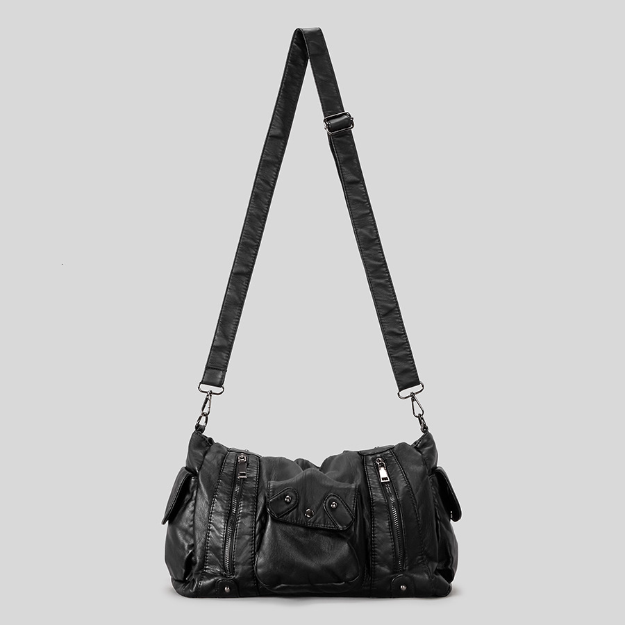 Vintage Vintage Style Y2k Spicy Girl Large Capacity Designer Bag New Autumn And Winter Trend Multi Pocket Luxury Handbag Women's Shoulder Bag