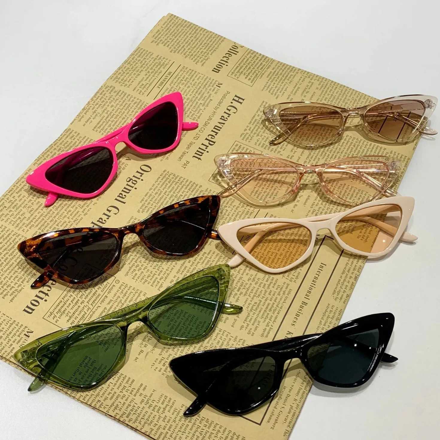 Small Frame Vintage Square Sunglasses Women Men Cat Eye Sun Glasses Eye Glasses Goggle Square Male Female Triangle Sunglasses J251114