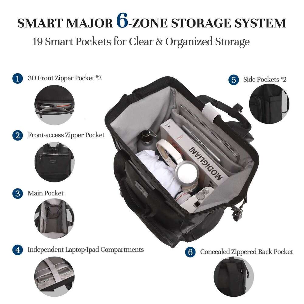 Designer Luxury Timeet Inch Laptop Usb Charging Men Travel Backpack Large Capacity Waterproof Business Lage Bag