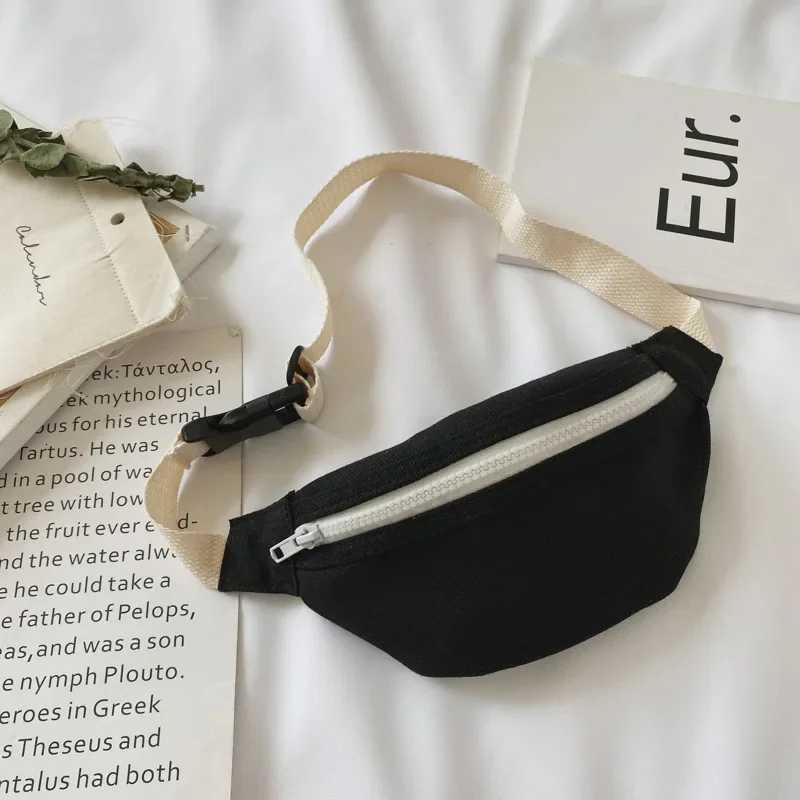 Womens Waist Bag Small Canvas Ladies Casual Shoulder Crossbody Bags Fashion Fanny Packs Female Solid Color Chest Bag Z251021