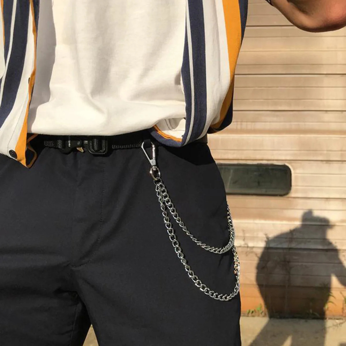 Punk Style Metal Fashion Waist Chain Jeans Accessories Pendant Hiphop Versatile Pants Chain 251021