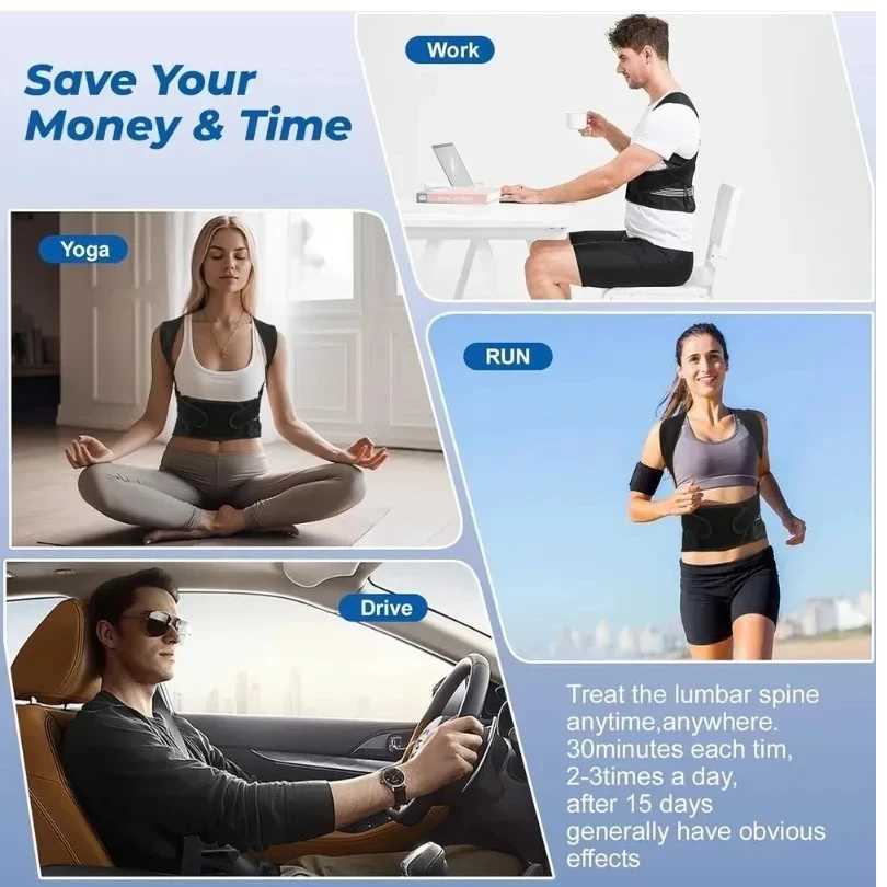 Back Shoulders Support Posture Corrector for Females Gym Rehabilitationequipment Yoga Back Belts Corset Lumbar Back Corrector1 D251021