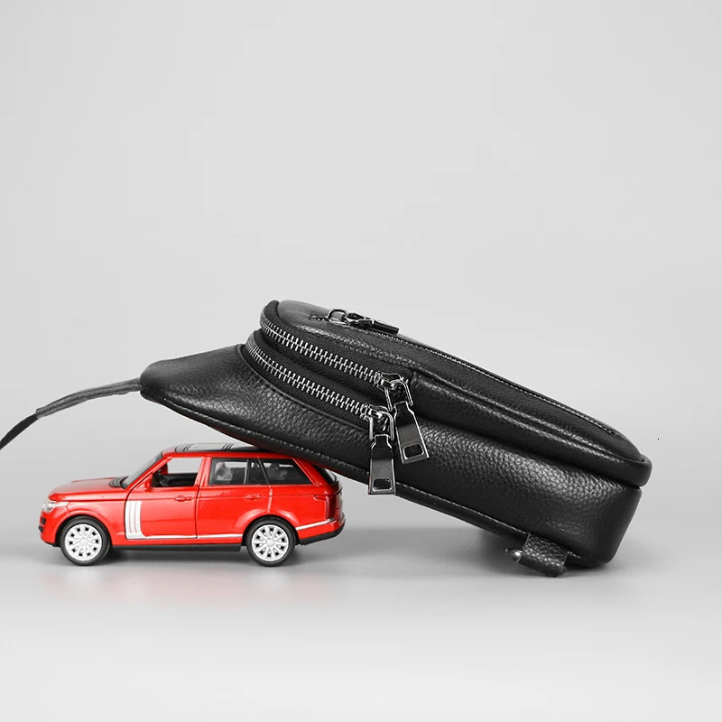 Genuine Leather Small Sling Bag Backpack for Men Travel Outdoor Hunting Hiking Camping Crossbody Shoulder Chest Pack Daypack 251014