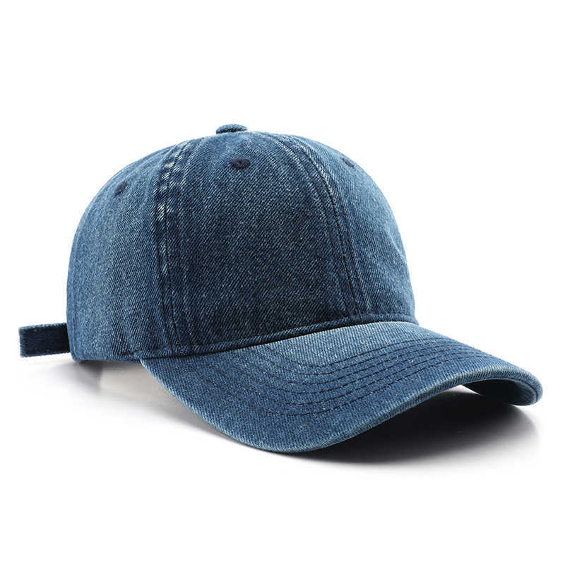 Womens Autumn Winter Personalized Washed Denim Baseball Cap Outdoor Mens Travel Warm Sun Protection Visor Cap H251020